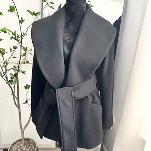 Express Shawl neck wrap coat.